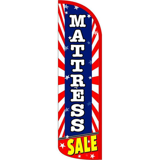 Mattress Sale (Sunburst) Feather Swooper Flag