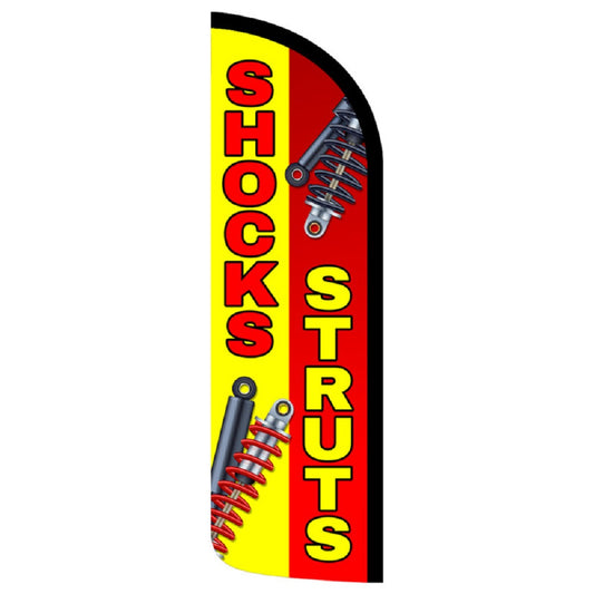 Shocks Struts Semi-Custom Feather Swooper Flag