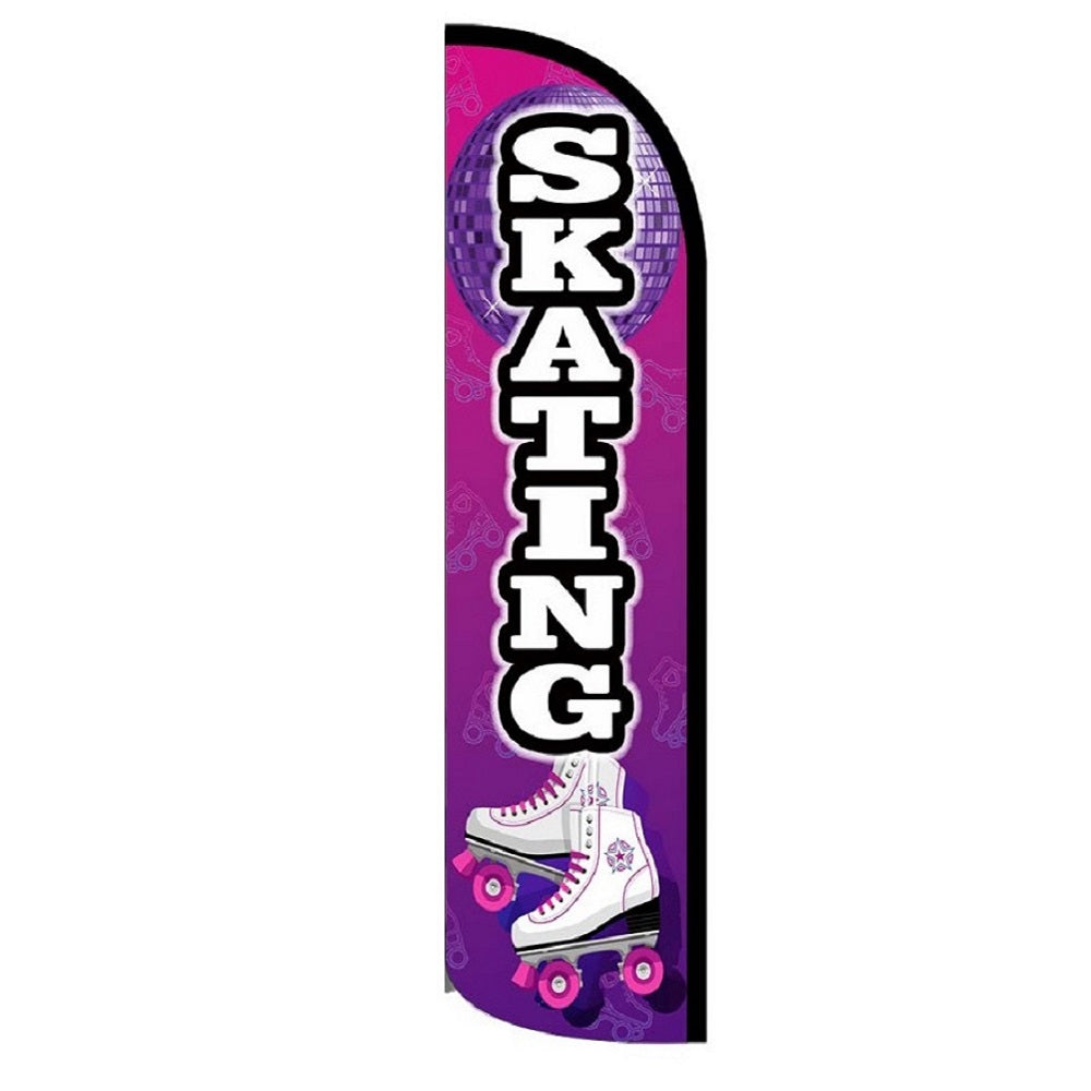 Skating Semi-Custom Feather Swooper Flag