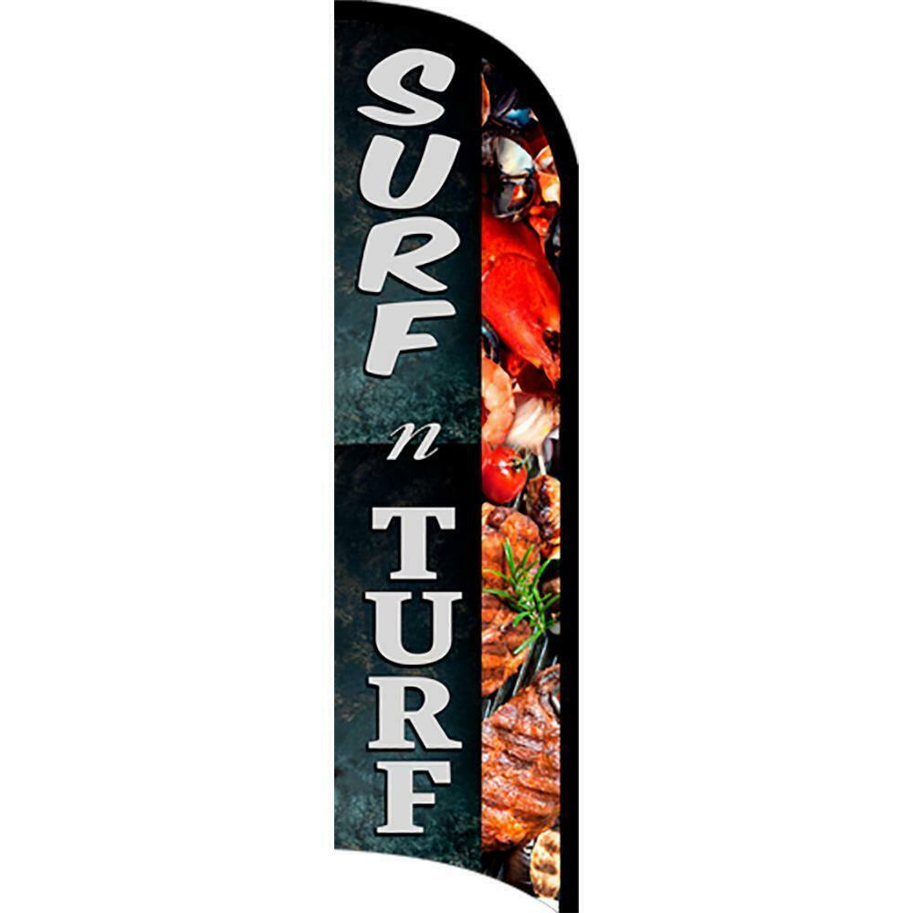 Surf & Turf Semi-Custom Feather Swooper Flag