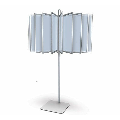 Swing Poster Display Floor Stand Kiosk for Posters